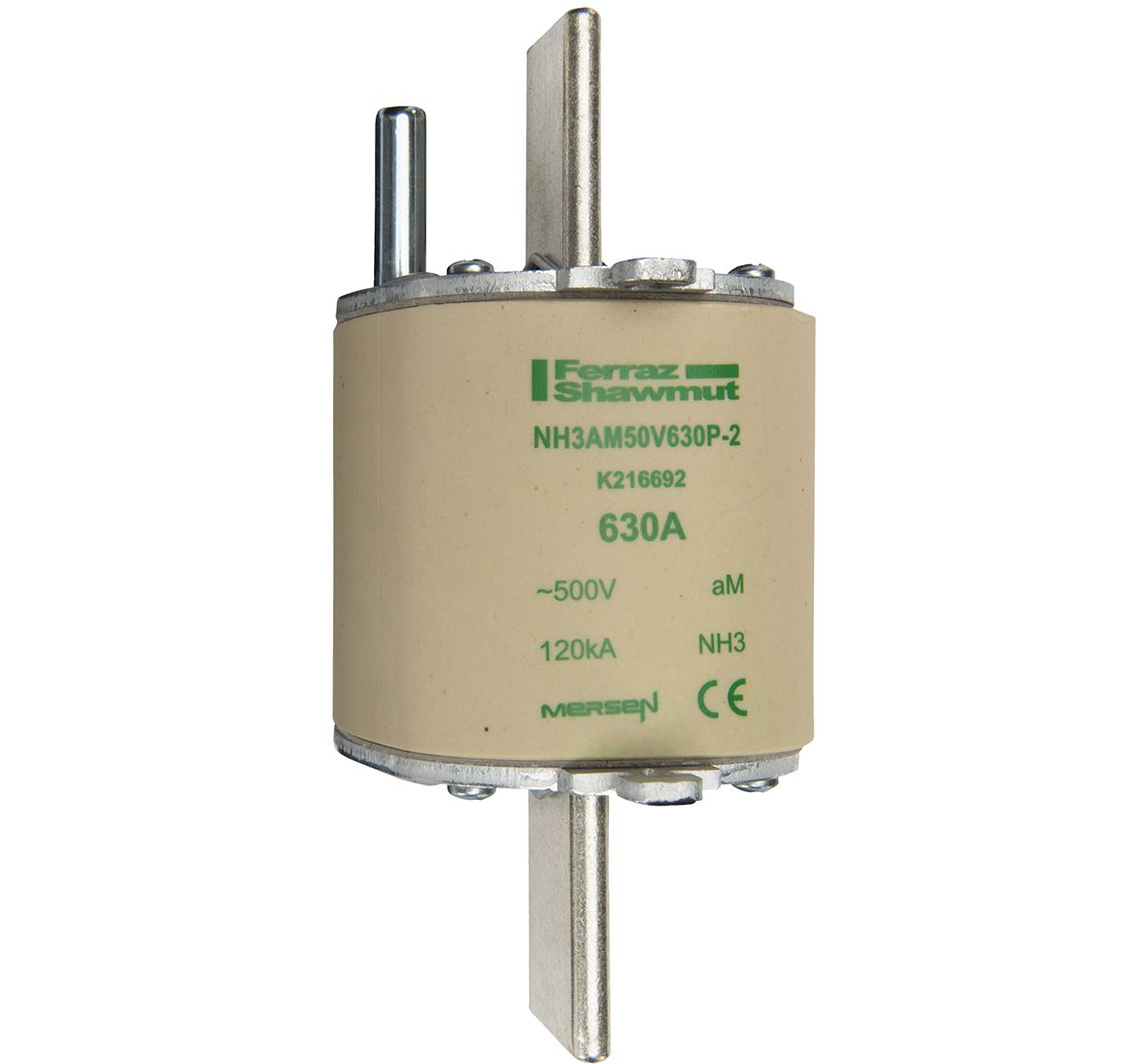 K216692 - NH fuse-link aM, 500VAC, size 3, 630A with striker